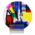 Art Glass Vase 8"L x 8.5"H